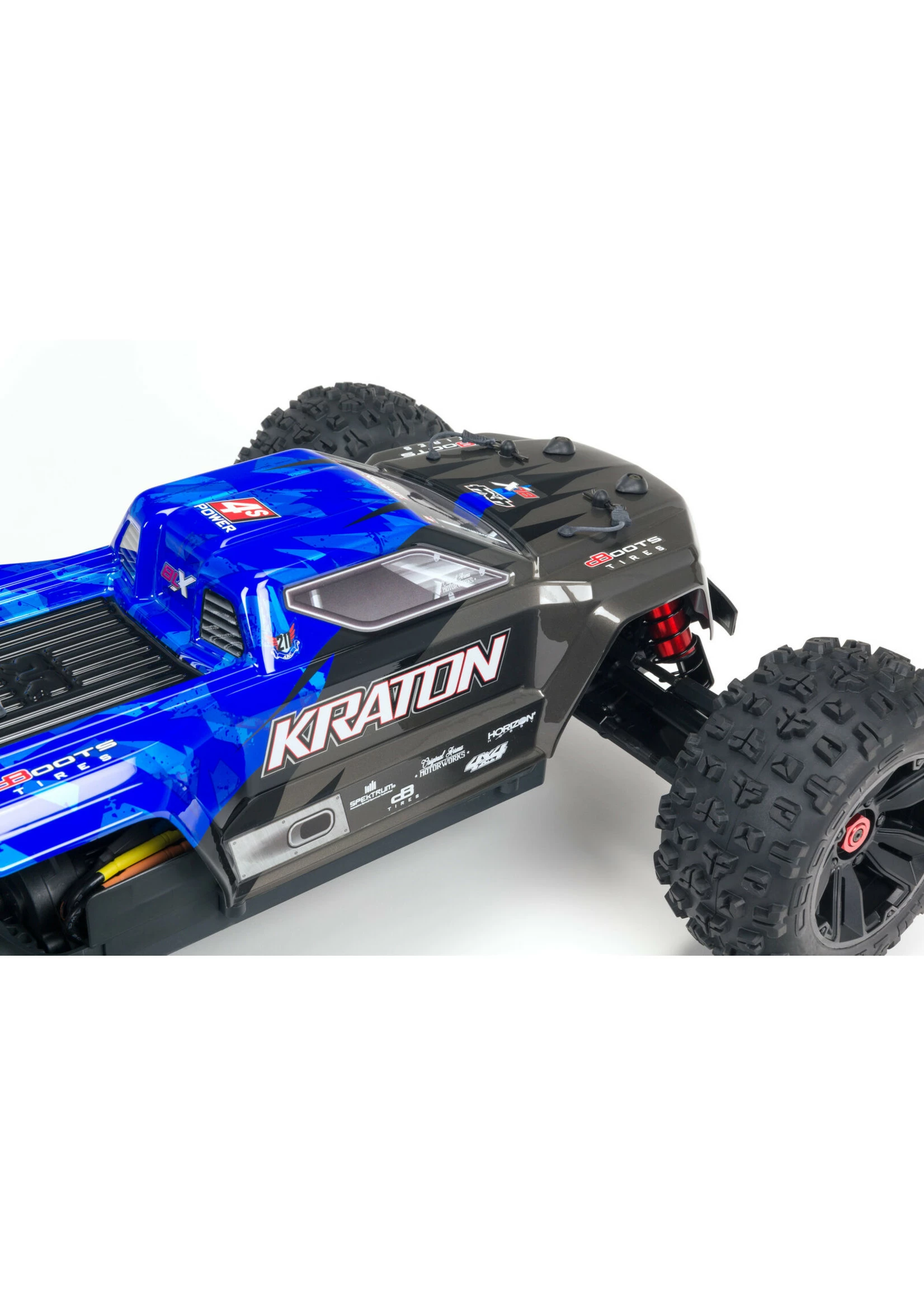 Arrma 1/10 Kraton 4S BLX 4WD Speed Monster Truck - Blue/Black - Image 3
