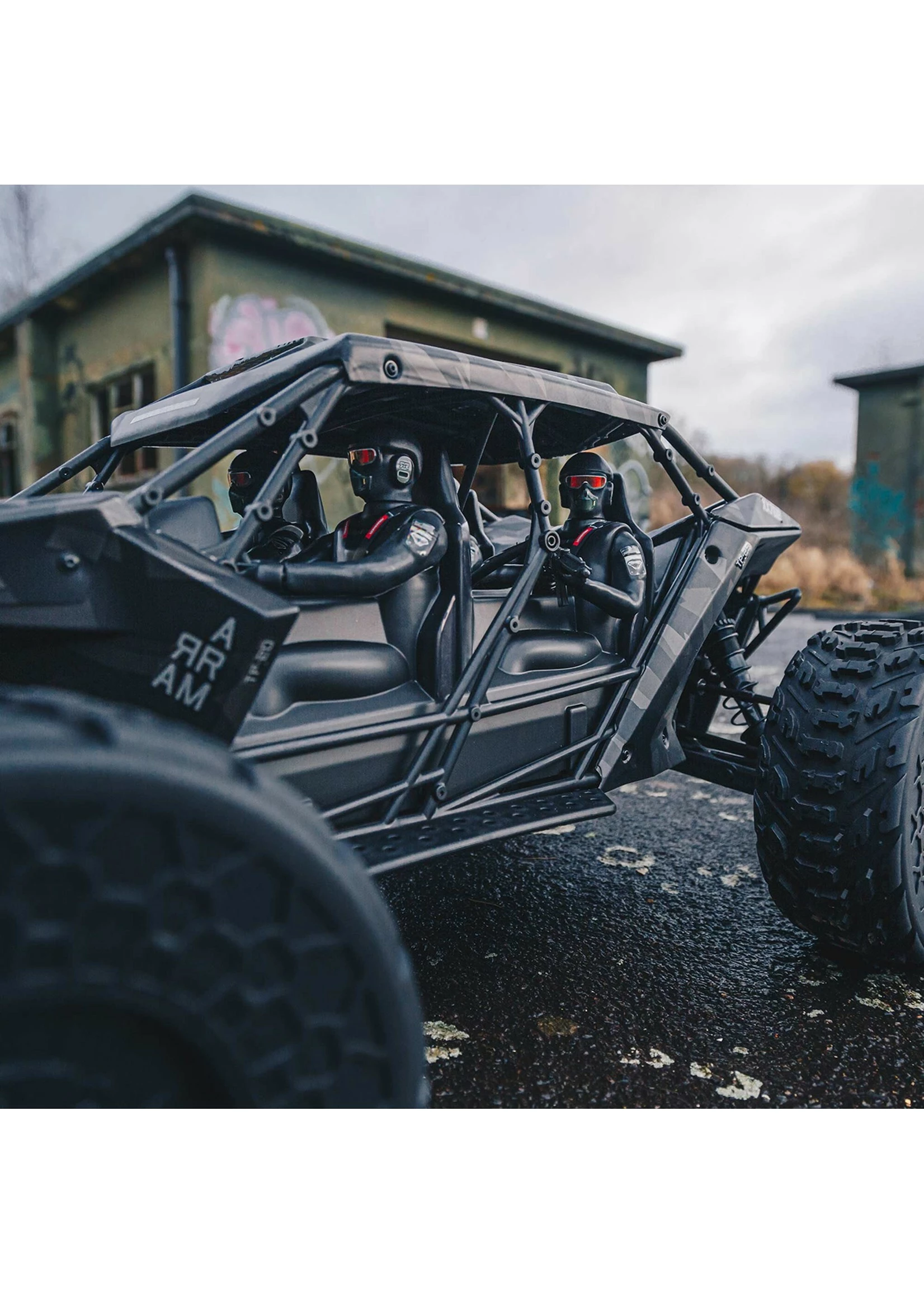 Arrma 1/7 FIRETEAM 6S 4WD BLX Speed Assault RTR - Black - Image 4