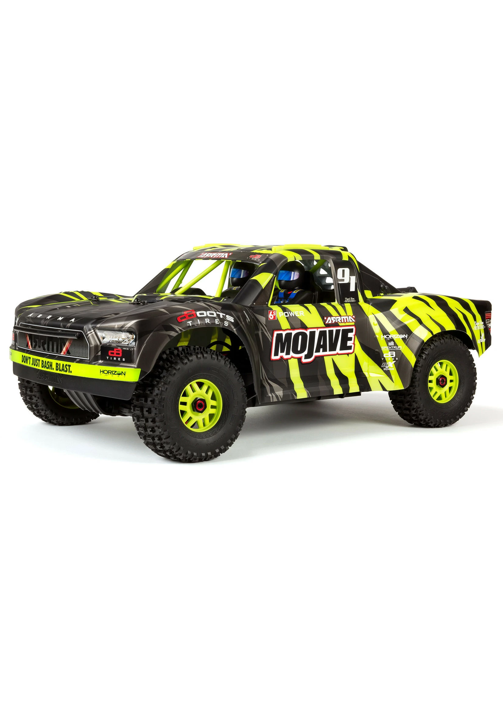 Arrma 1/7 MOJAVE 6S V2 4WD BLX Desert Truck With Spektrum Firma RTR - Green/Black