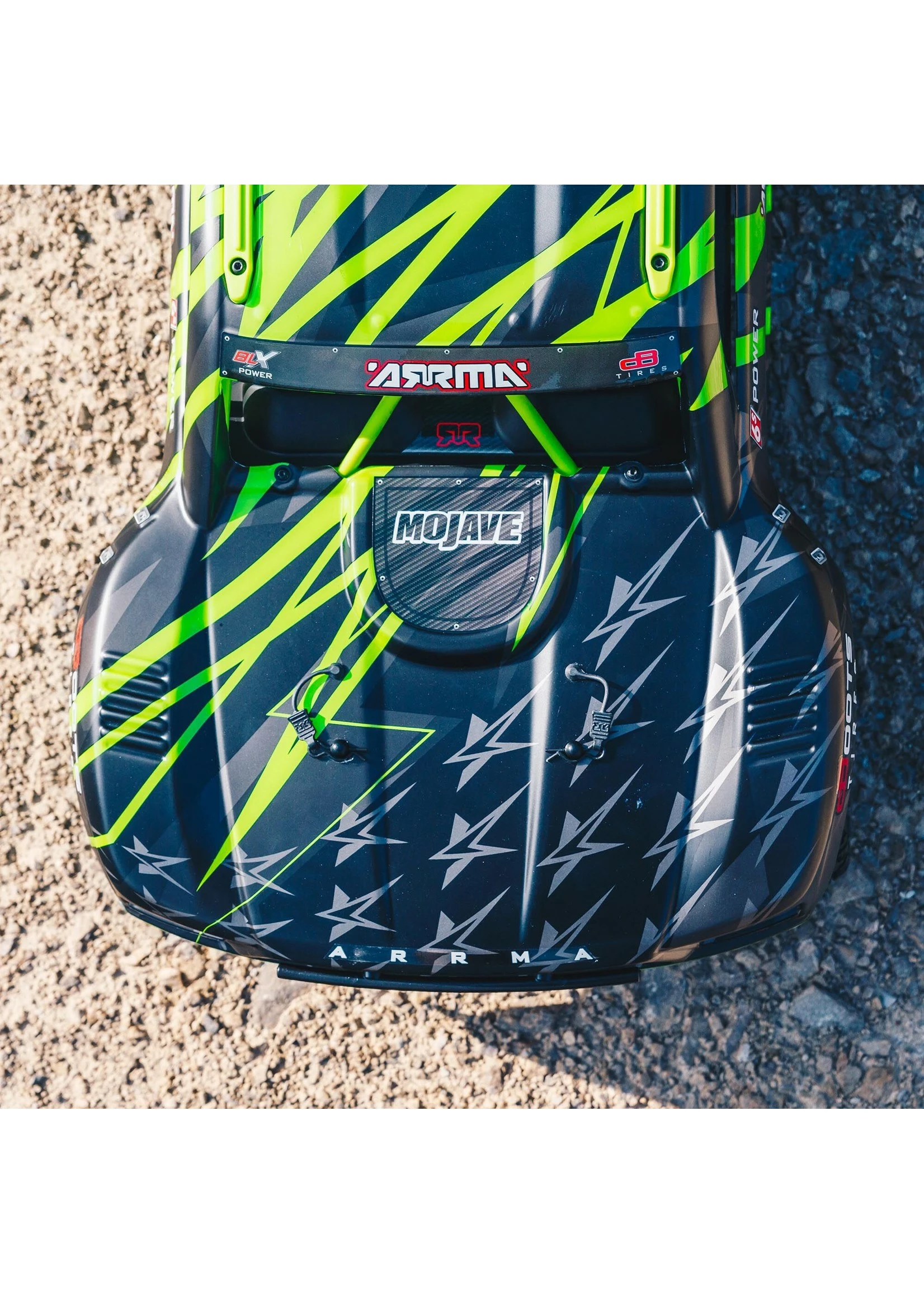 Arrma 1/7 MOJAVE 6S V2 4WD BLX Desert Truck With Spektrum Firma RTR - Green/Black - Image 5