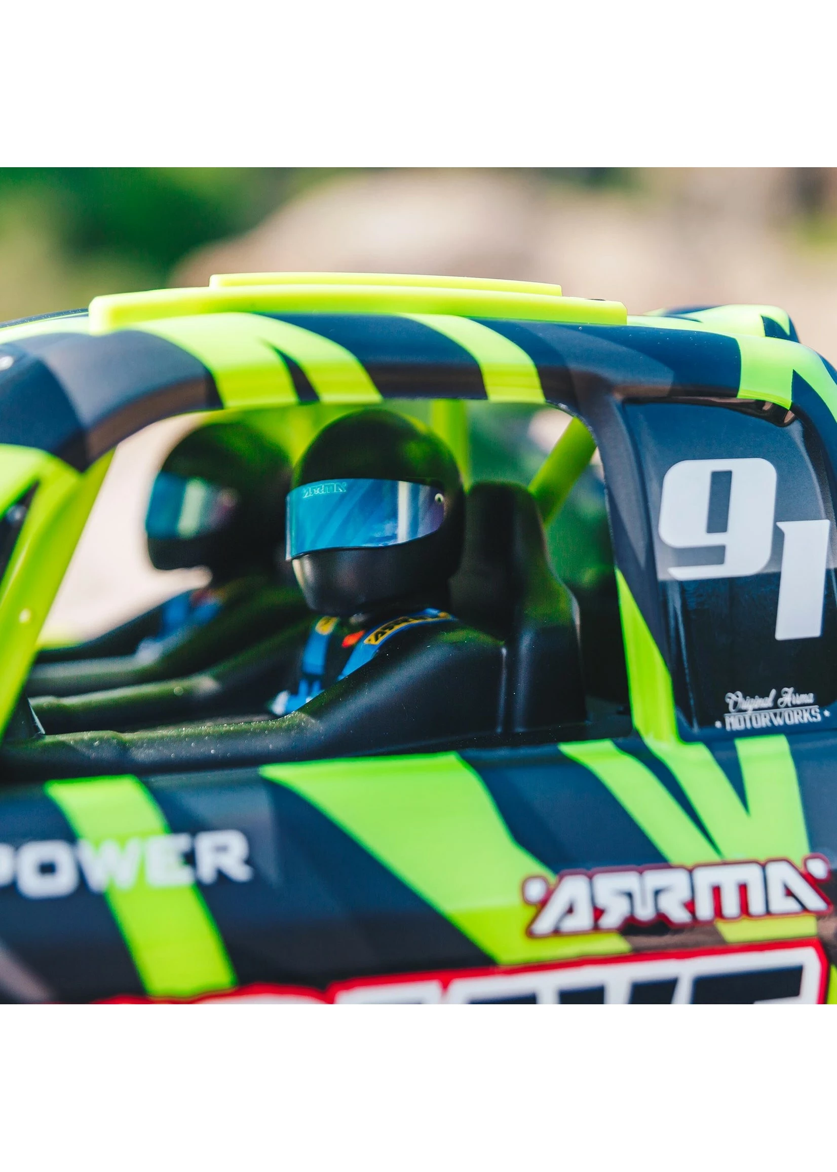 Arrma 1/7 MOJAVE 6S V2 4WD BLX Desert Truck With Spektrum Firma RTR - Green/Black - Image 6