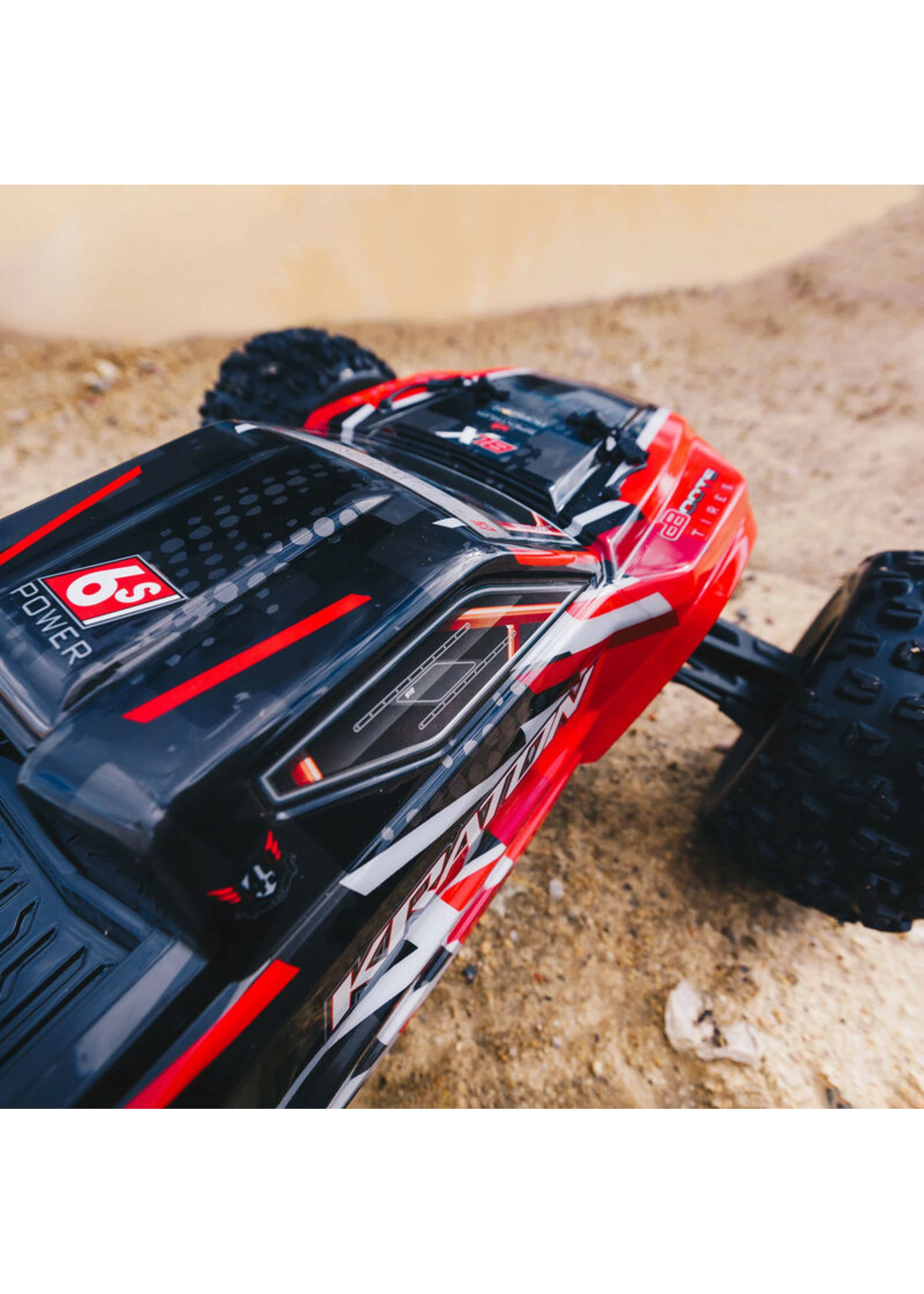Arrma 1/8 KRATON 6S BLX 4WD Brushless Speed Monster Truck With Spektrum RTR - Red V5 - Image 5