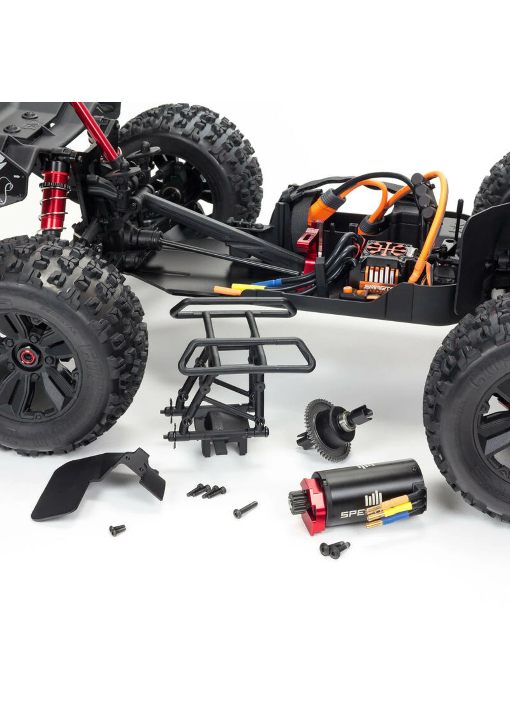 Arrma 1/8 KRATON 6S BLX 4WD Brushless Speed Monster Truck With Spektrum RTR - Red V5 - Image 10