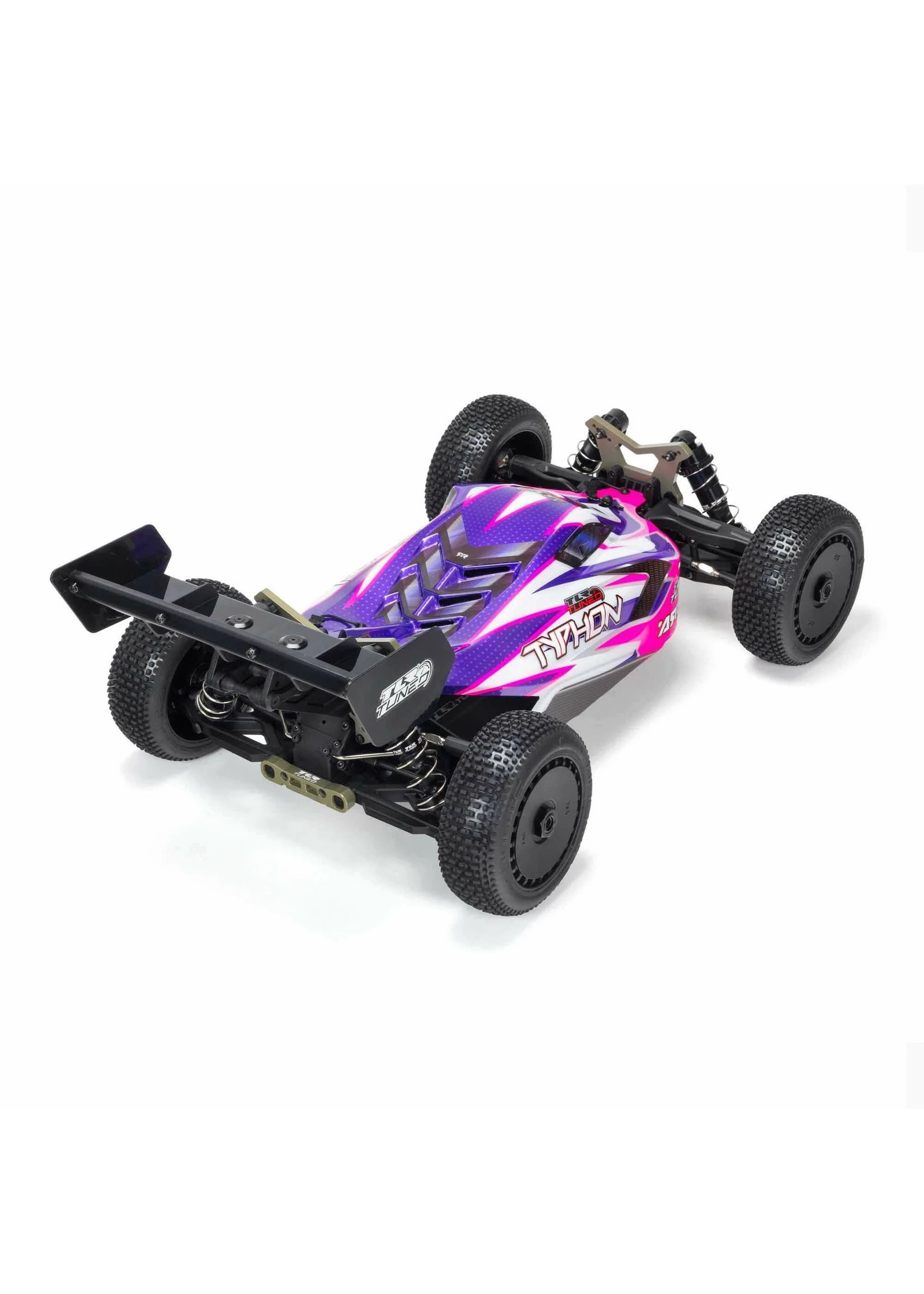 Arrma 1/8 TLR Tuned TYPHON 4WD Roller Buggy - Pink/Purple - Image 3