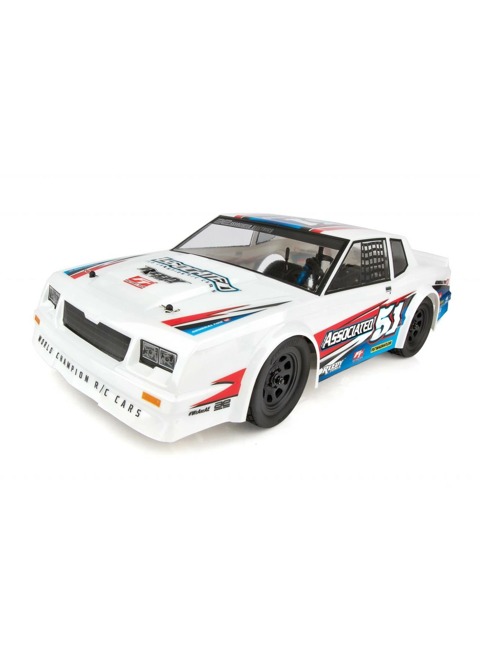 Associated 1/10 SR10 2WD Dirt Oval Race Car RTR - White - Image 2