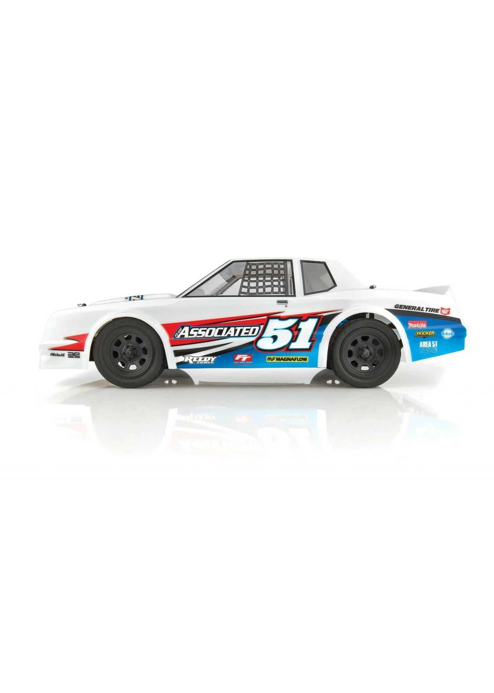 Associated 1/10 SR10 2WD Dirt Oval Race Car RTR - White - Image 4