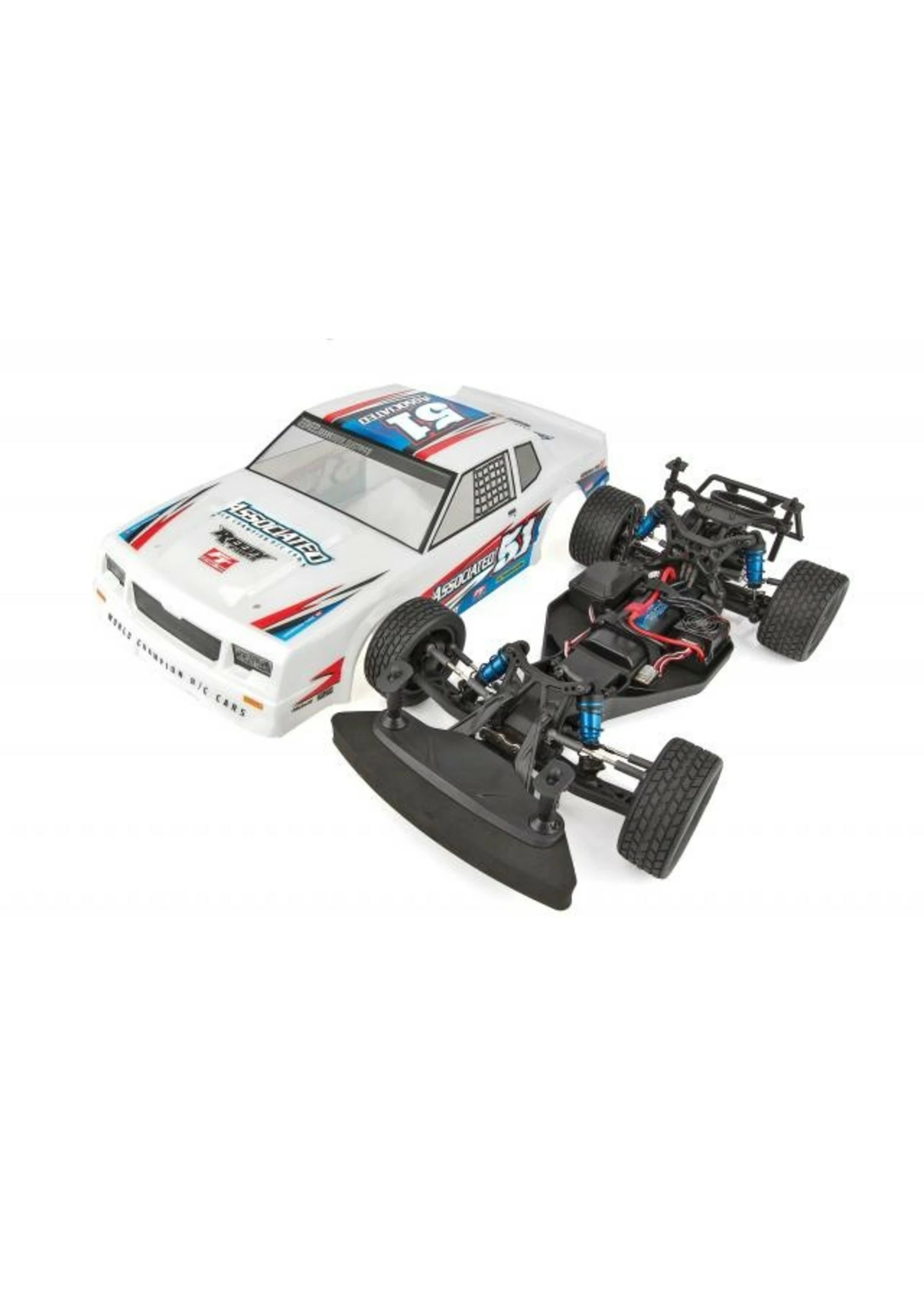 Associated 1/10 SR10 2WD Dirt Oval Race Car RTR - White - Image 7