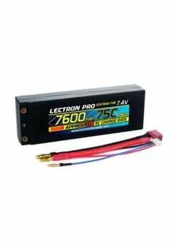 COMMON SENSE RC 2S7600-75B - 7.4V 7600mAh 75C Lipo Battery W/ 4mm Bullet Connector