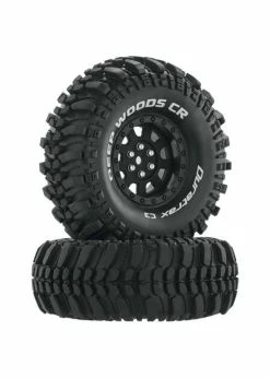 Duratrax DTXC4026 - Deep Woods CR C3 Mounted 1.9" Crawler Tires - Black