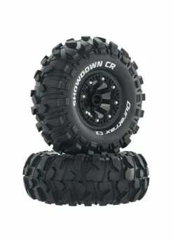 Duratrax DTXC4050 - Showdown CR C3 Mounted 2.2" Crawler Tires - Black
