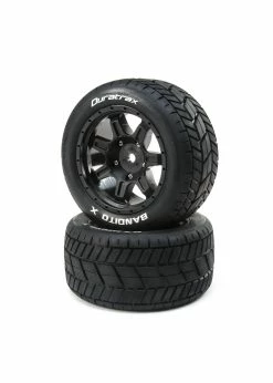 Duratrax DTXC5500 - Bandito X Belted Mounted Tires 24mm - Black
