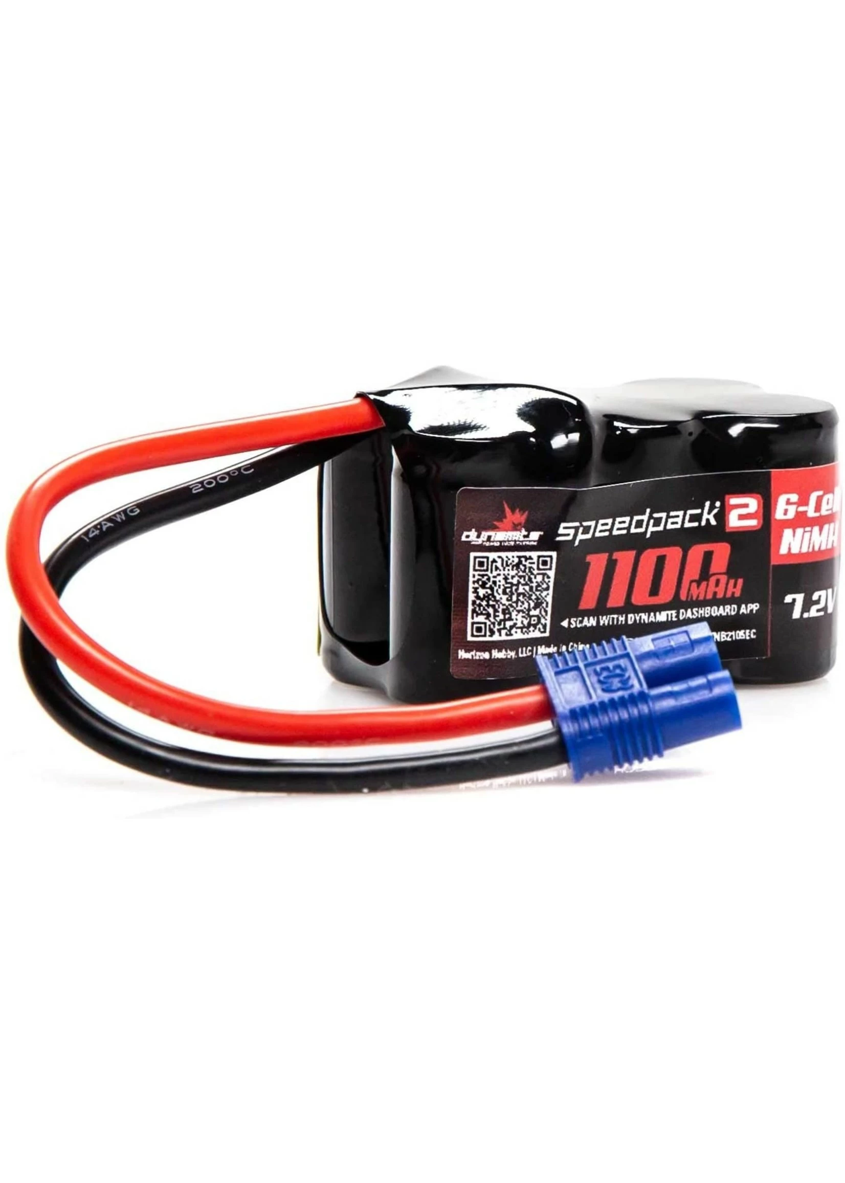 Dynamite DYNB2105EC - 7.2V 1100mAh 6 Cell NiMh 3+3 - EC3