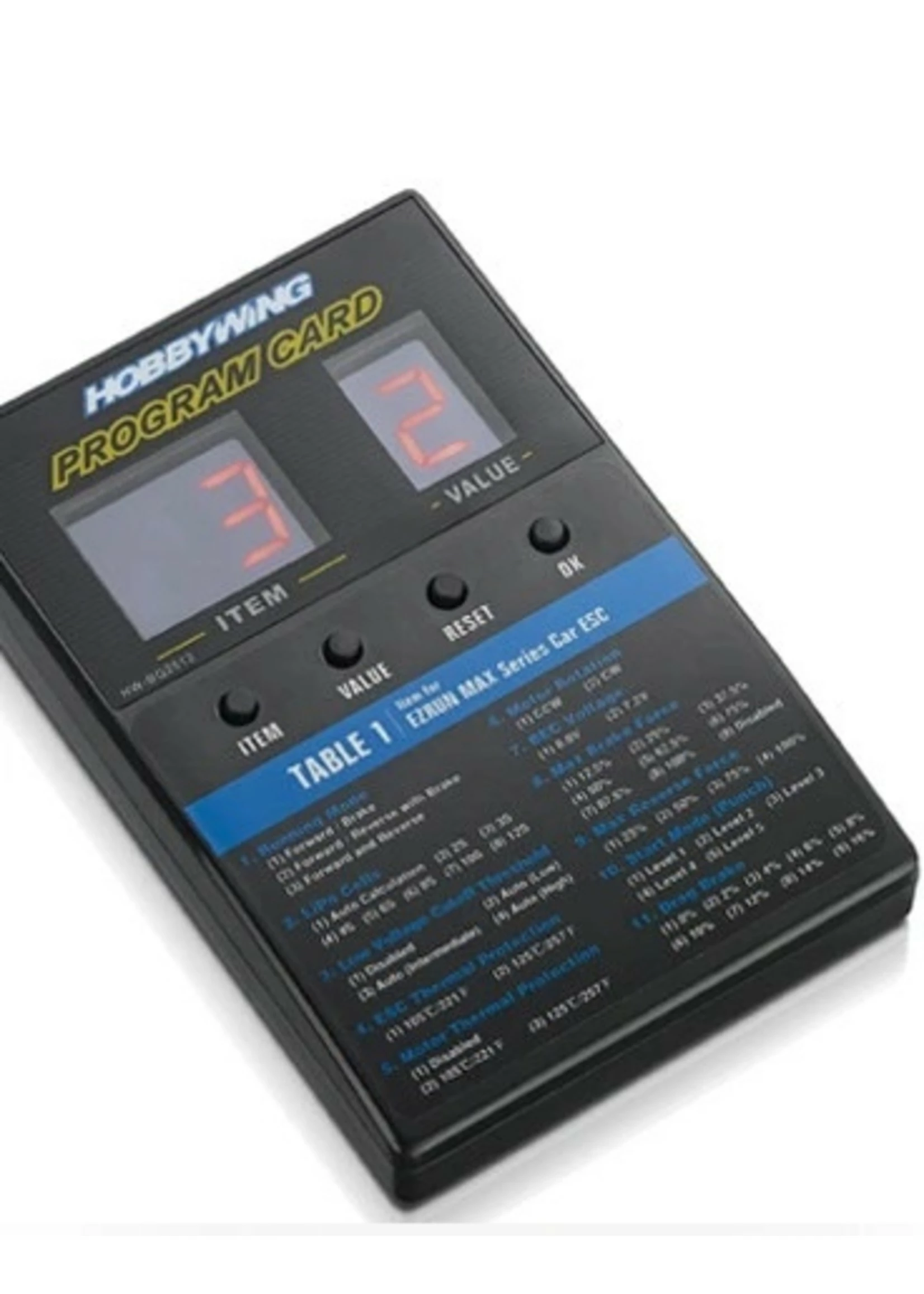 Hobbywing 30501003 - LED Program Card