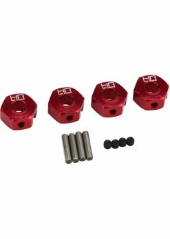 Hot Racing - 12mm Aluminum Wheel Hub Adapter 1/10 Granite/Senton (4)