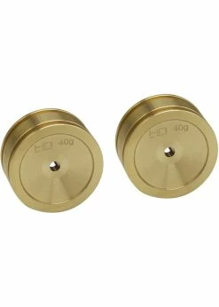 Hot Racing ASXTF265H - Brass Wheel For Axial SCX24 - 2 Piece