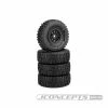 JCONCEPTS 4023-3594 - Tusk 1.0", Pre-Mounted SCX24