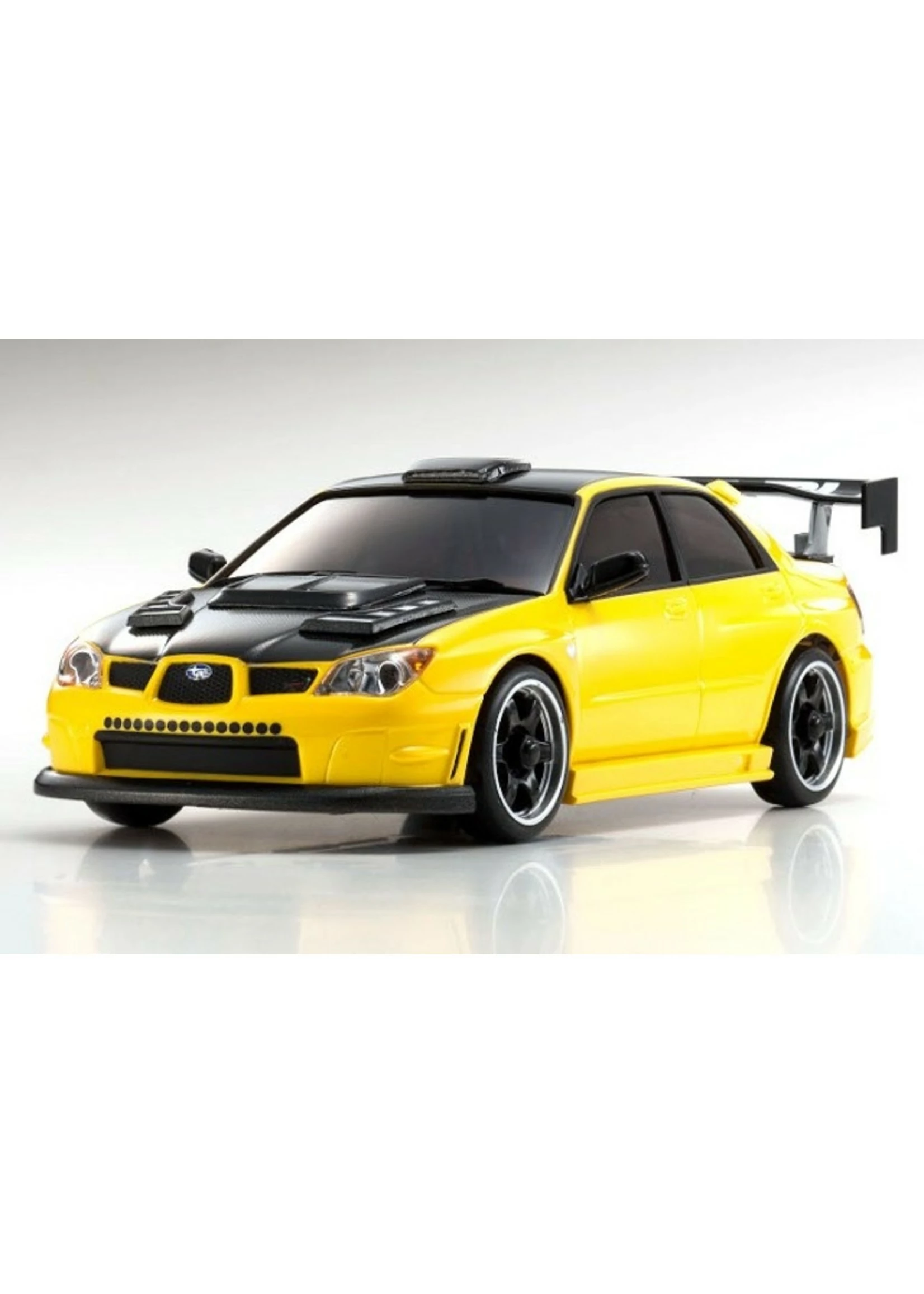 Kyosho 32620MY - MINI-Z AWD MA-020 Subaru Impreza With Aero Kit And CFRP Hood Metallic Yellow - Readyset - Image 2