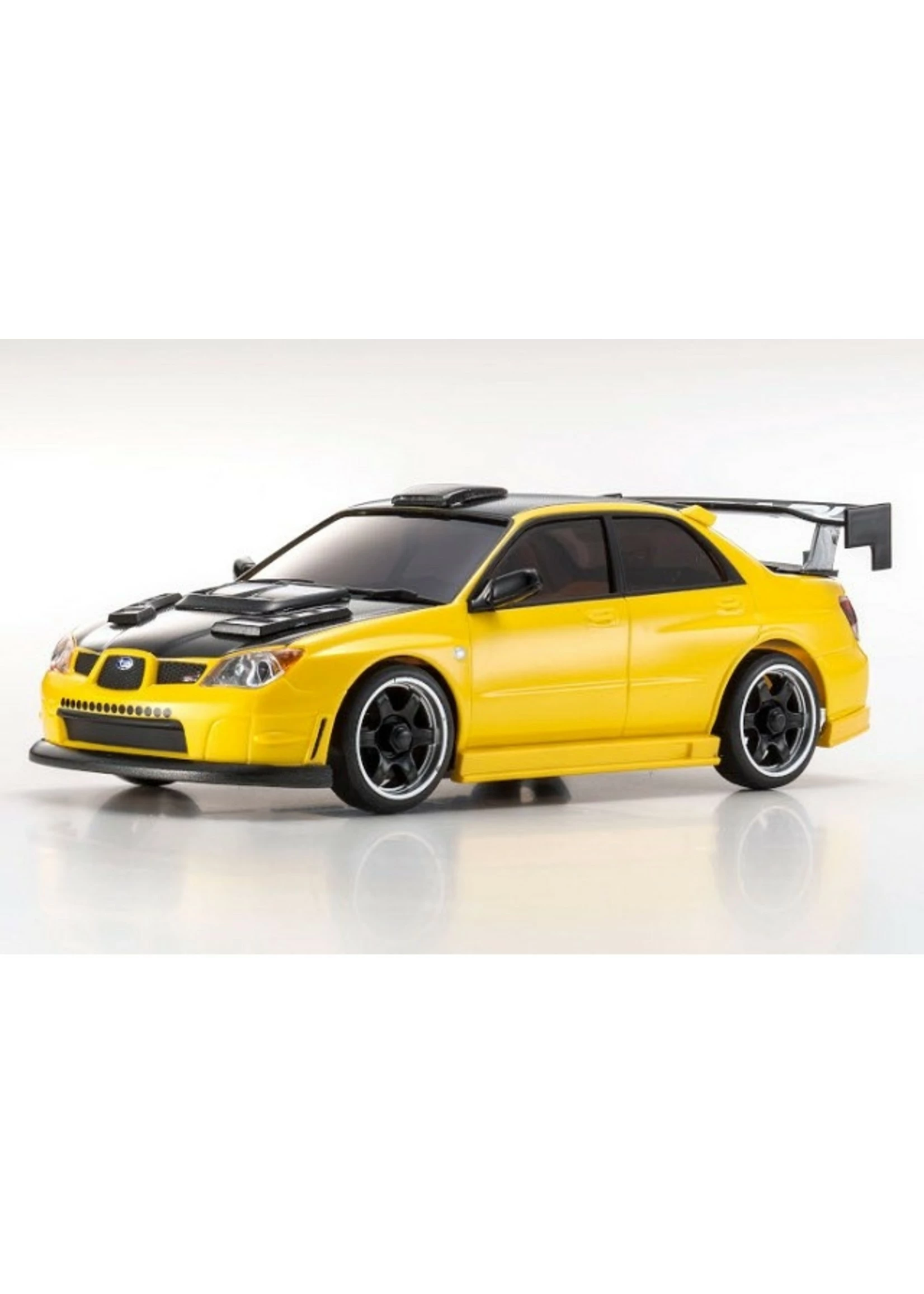 Kyosho 32620MY - MINI-Z AWD MA-020 Subaru Impreza With Aero Kit And CFRP Hood Metallic Yellow - Readyset - Image 4