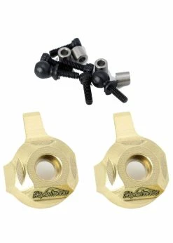 Power Hobby BPHSCX2407 - Brass Front Steering Knuckle Axial SCX24