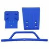 RPM 80025 - Front Bumper & Skid Plate For Traxxas Slash 4X4 - Blue