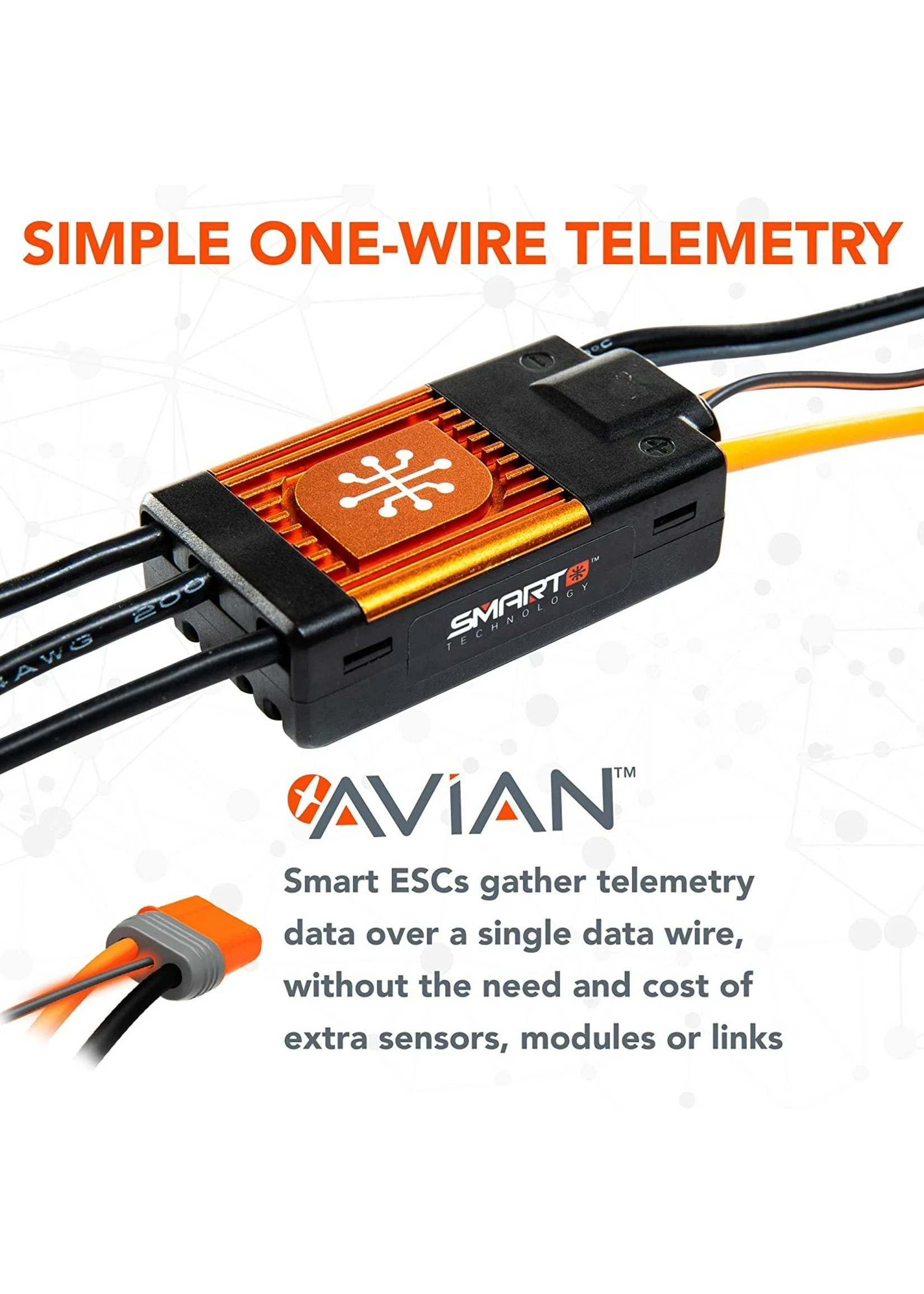 Spektrum SPMXAE1015 - Avian 15amp Brushless Smart ESC - 2S-4S - Image 5