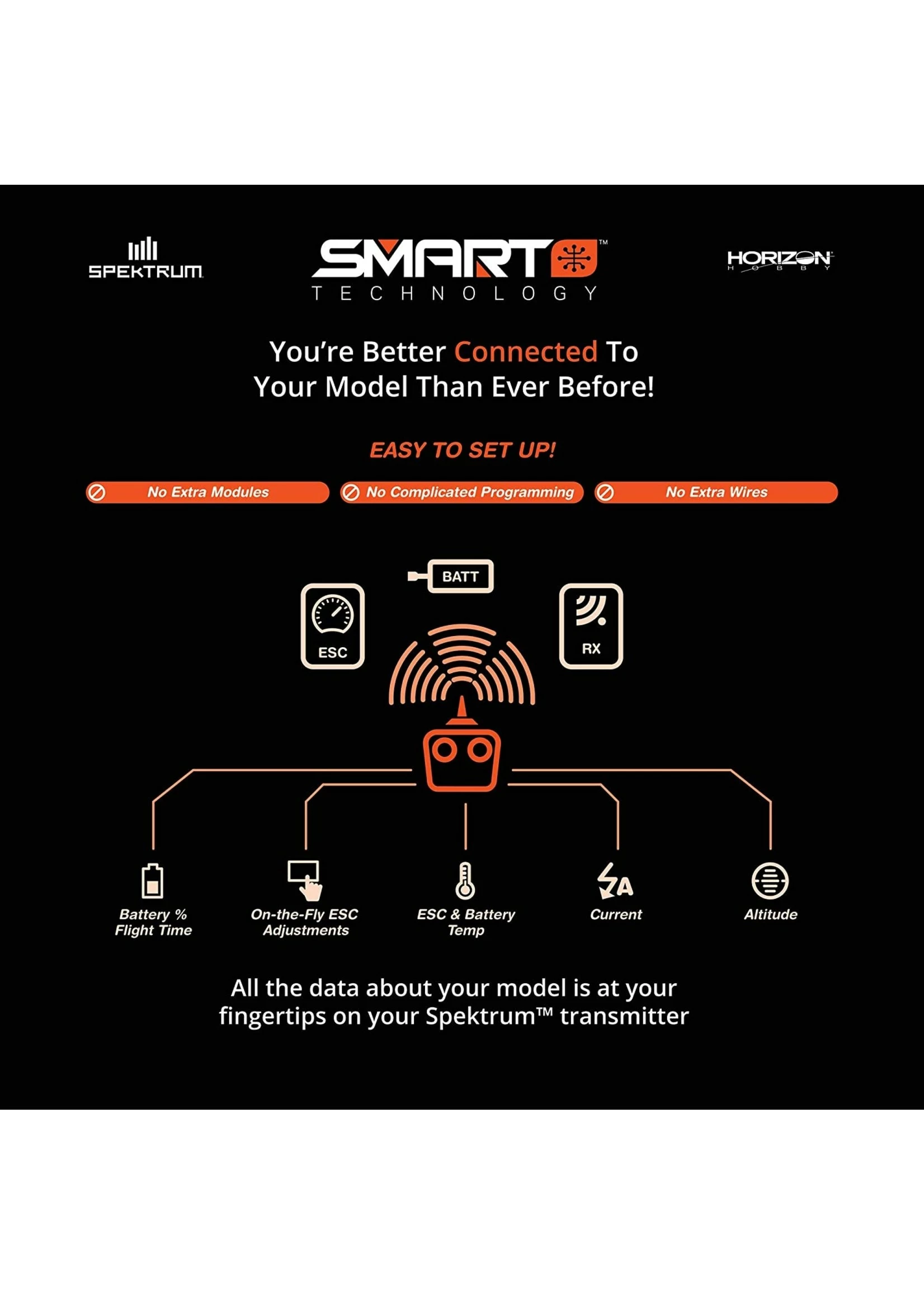 Spektrum SPMXAE1015 - Avian 15amp Brushless Smart ESC - 2S-4S - Image 8