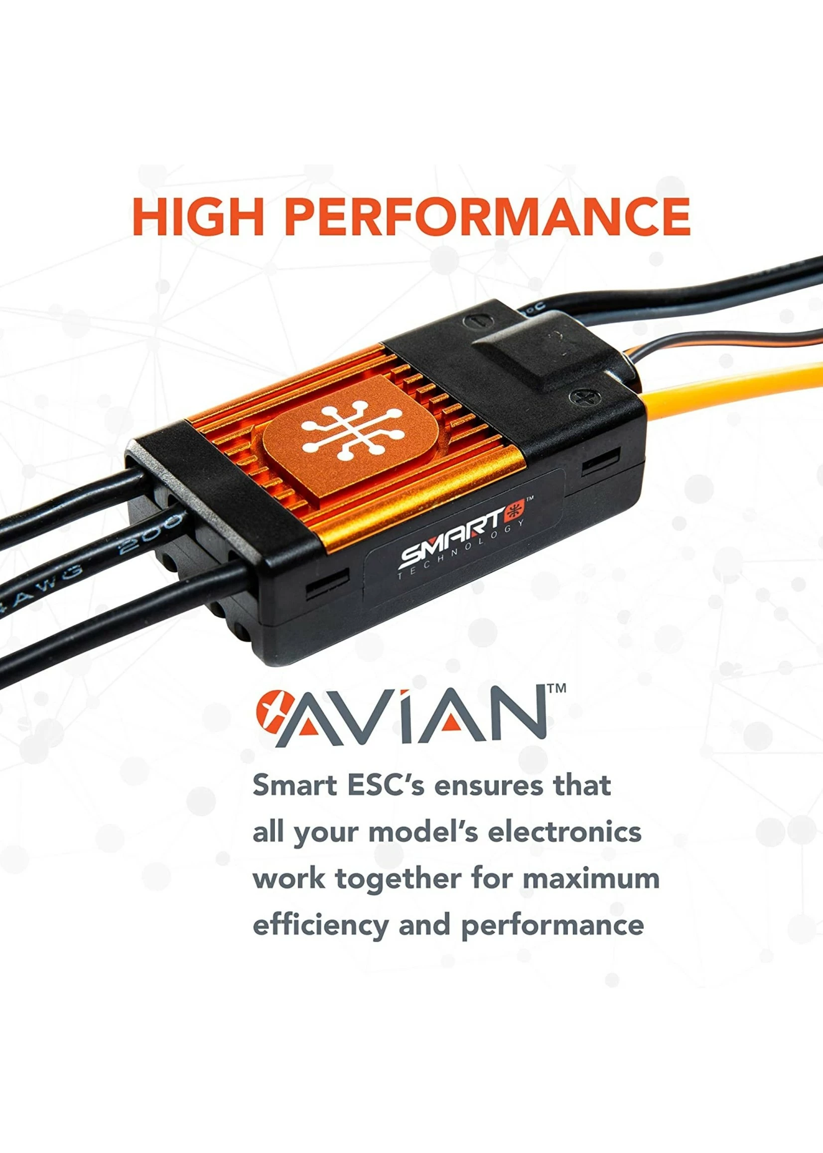 Spektrum SPMXAE1060 - Avian 60 Amp Brushless Smart ESC - 3S-6S - Image 4