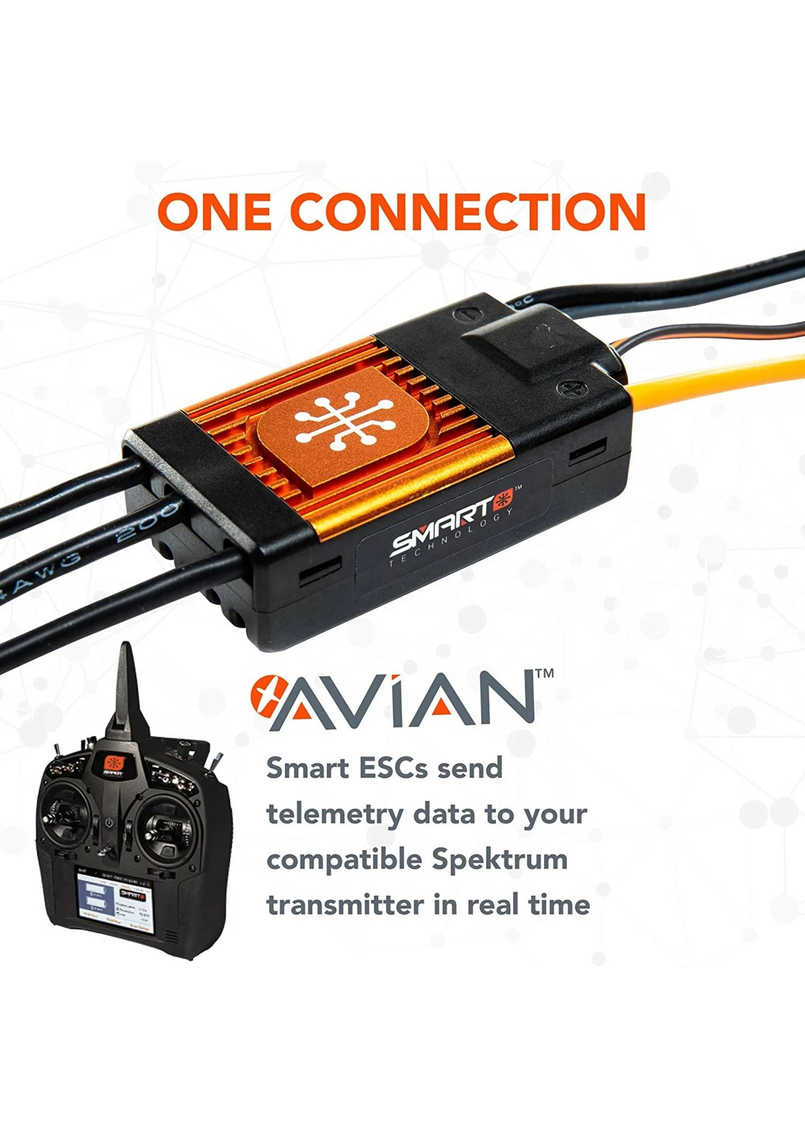 Spektrum SPMXAE1080 Avian 80 Amp Brushless Smart ESC 3S-8S - Image 7