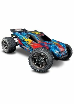 Traxxas 1/10 Rustler 4X4 VXL Brushless RTR 4WD Stadium Truck - Red