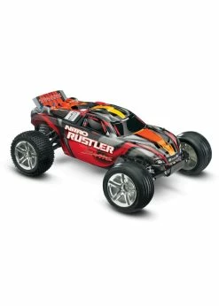 Traxxas 1/10 Rustler Nitro 2WD Stadium Truck - Silver/Red