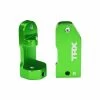 Traxxas 3632G - Aluminum Caster Blocks, 30 Degree - Green