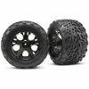 Traxxas 3669A - All-Star Black Chrome Wheels / Talon Tires
