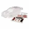 Traxxas 3714 - Body Rustler VXL With Decal Set - Clear