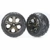 Traxxas 3776A - All-Star Black Chrome Wheels / Anaconda Tires