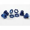 Traxxas 5353X - Anodized Wheel Hubs With Hex Kit 17mm - Blue