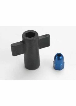 Traxxas 5526 - Antenna Crimp Nut & Antenna Nut Tool Set - Blue