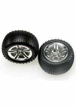 Traxxas 5572R - Twin-Spoke Wheels / Alias Tires