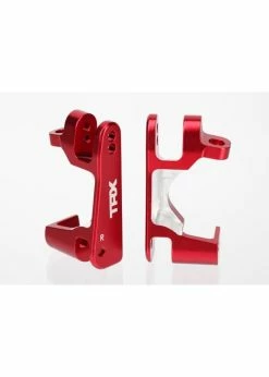 Traxxas 6832R - Aluminum Caster Blocks, Left & Right - Red