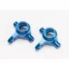Traxxas 6837X - Aluminum Steering Blocks, Left & Right - Blue