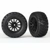 Traxxas 7473T - Black Wheels / Gravel Pattern Tires