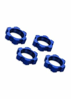 Traxxas 7758 - Wheel Nuts, Splined 17mm Serrated - Blue
