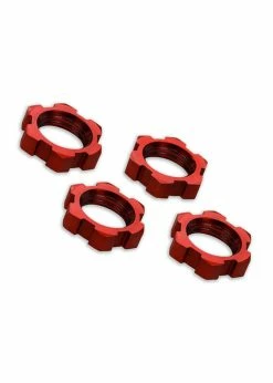 Traxxas 7758R - X-Maxx Wheel Nuts Splined 17mm - Red