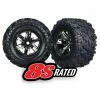 Traxxas 7772A - X-Maxx® Black Chrome Wheels / Maxx® AT Tires