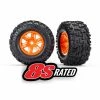 Traxxas 7772T - X-Maxx® Orange Wheels / Maxx® AT Tires