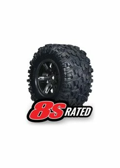 Traxxas 7772X - X-Maxx® Black Wheels / Maxx® AT Tires