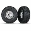 Traxxas 8177 - 1.9" Chrome Wheels / Canyon Trail 4.6x1.9” Tires