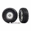 Traxxas 8184 - 2.2" Classic Chrome Wheels / Canyon Trail 5.3x2.2" Tires