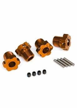 Traxxas 8654A - 17mm Wheel Hubs Splined For Maxx, E-Revo - Orange