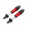 Traxxas 8961R - Shocks, MMT, Aluminum - Red