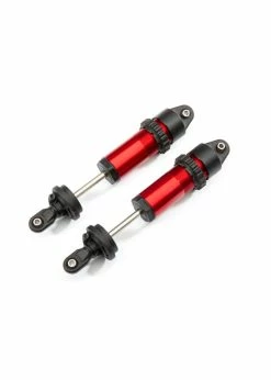 Traxxas 8961R - Shocks, MMT, Aluminum - Red
